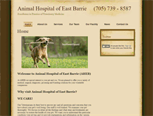 Tablet Screenshot of eastbarrieanimalhospital.com